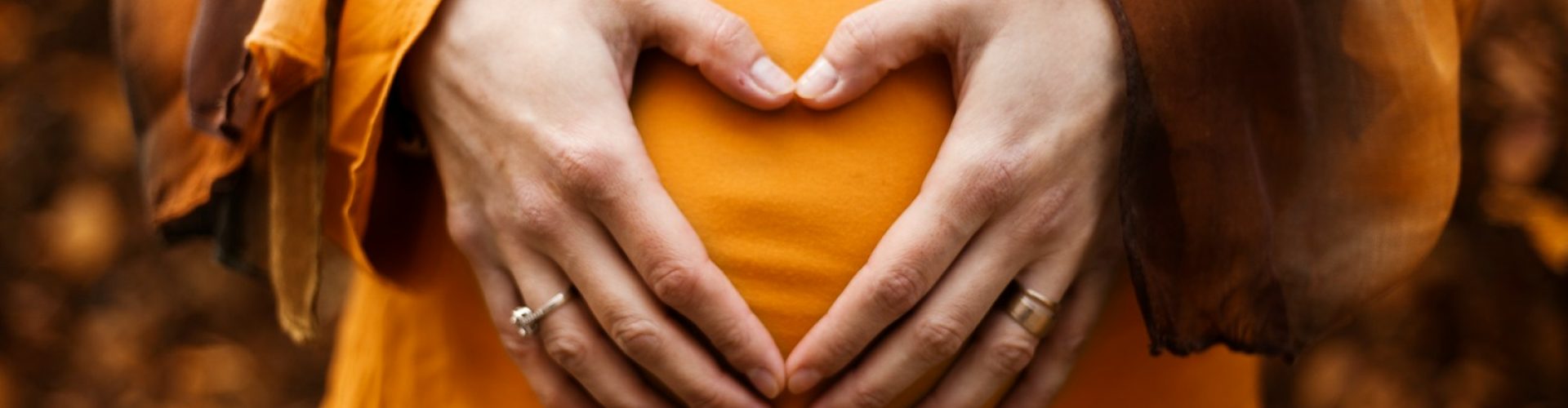 person touching stomach